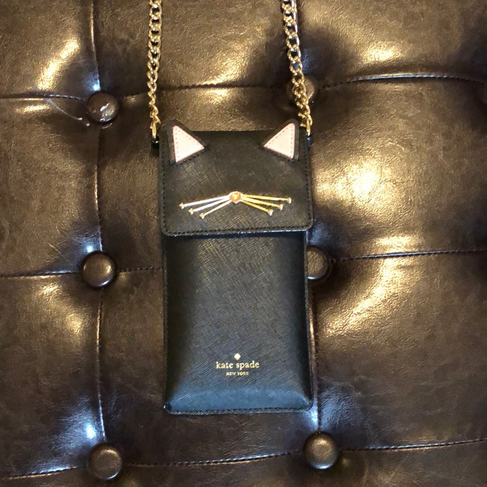 Kate Spade North South Cat Crossbody IPhone Case